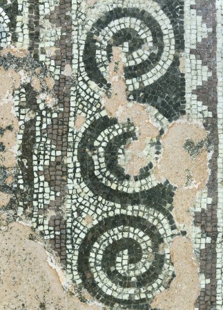 Foto de Ruinas de mosaico en el museo de Chipre. - Imagen libre de derechos