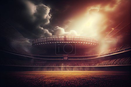 Foto de Stadium soccer arena, illustration - Imagen libre de derechos