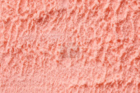 Photo for Pink strawberry ice cream texture - Royalty Free Image