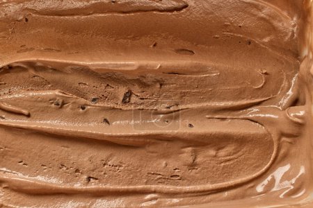 Photo for Homemade chocolate ice cream texture - Royalty Free Image