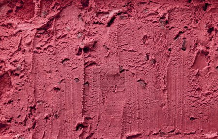 Foto de Textura casera de helado de cereza roja, vista superior - Imagen libre de derechos