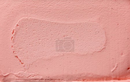 Foto de Fresa rosa helado casero textura, vista superior - Imagen libre de derechos