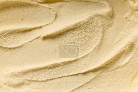Téléchargez les photos : Homemade vanilla and banana ice cream texture, top view - en image libre de droit