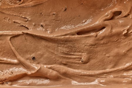 Photo for Melted chocolate ice cream texture - Royalty Free Image