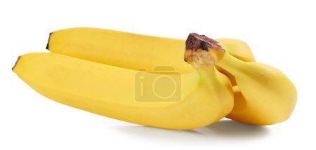 Photo for Bunch of fresh ripe bananas isolated on white background - Royalty Free Image