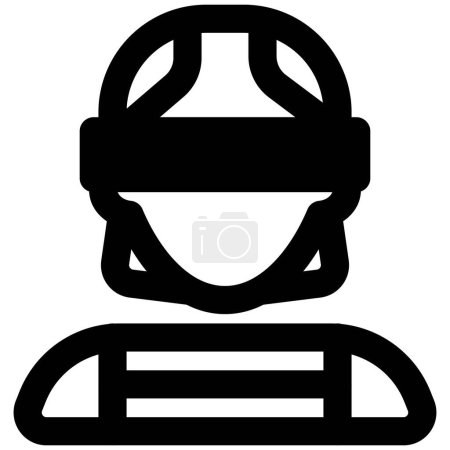 Illustration for Female construction worker wearing safety helmet - Royalty Free Image