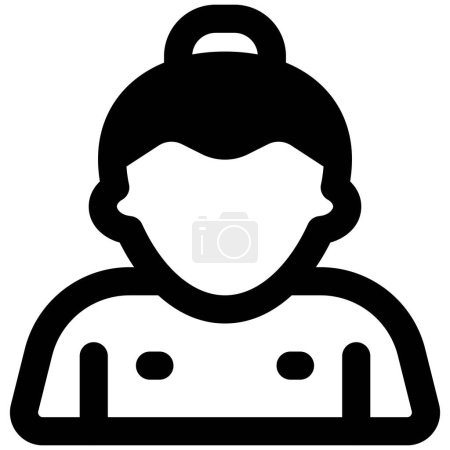 Téléchargez les illustrations : Lutteur de sumo avec coiffure topknot - en licence libre de droit