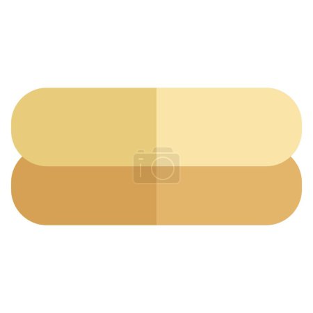 Illustration for Youtiao donuts line vector icon - Royalty Free Image