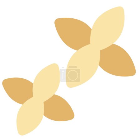 Illustration for Youtiao doughnut outline vector icon - Royalty Free Image