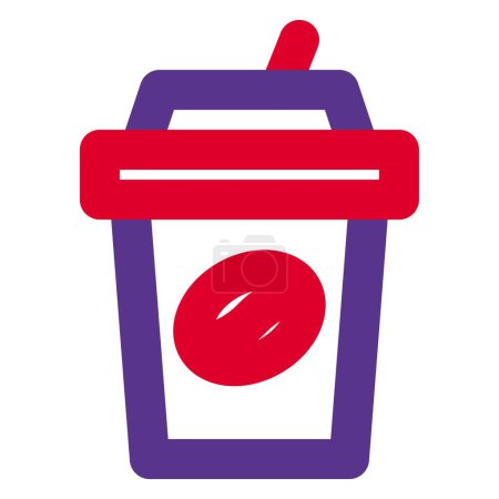 Illustration for Takeaway coffee cup line vector icon - Royalty Free Image