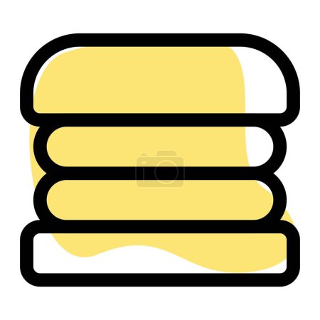Illustration for Spicy crispy burger with double patties. - Royalty Free Image