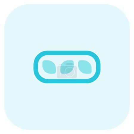Illustration for Decorated eclairs line vector icon - Royalty Free Image