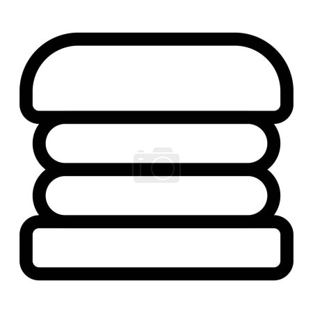 Illustration for Spicy crispy burger with double patties. - Royalty Free Image