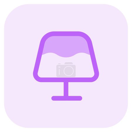 Téléchargez les illustrations : Creamy cassata light vector icon - en licence libre de droit
