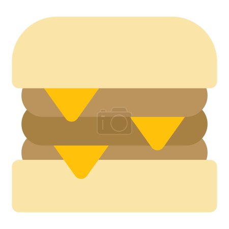Illustration for Crispy patties with cheese sliced. - Royalty Free Image