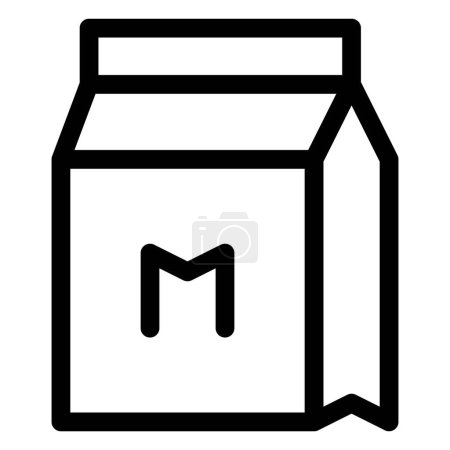 Ilustración de Caja de leche, una energía que da alimento. - Imagen libre de derechos