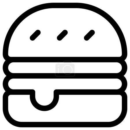 Illustration for Grilled and fresh double layered whooper - Royalty Free Image
