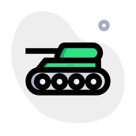 Téléchargez les illustrations : Tank, un véhicule militaire blindé. - en licence libre de droit