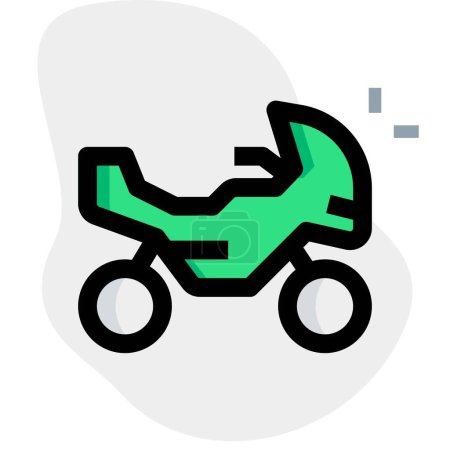 Illustration for A motorbike with trendy handlebar. - Royalty Free Image