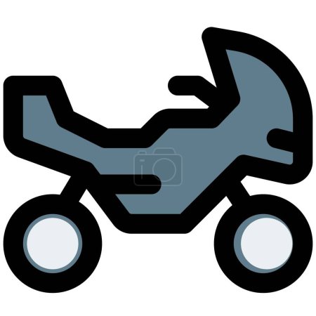 Illustration for A motorbike with trendy handlebar. - Royalty Free Image