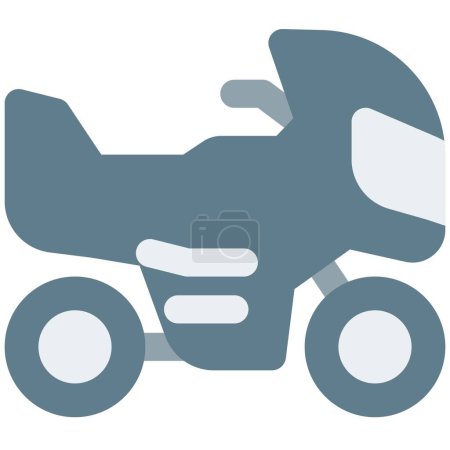 Illustration for Motorbike, vehicle used to transport people. - Royalty Free Image