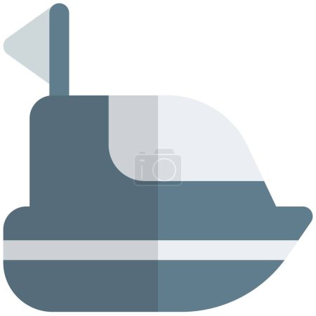 Téléchargez les illustrations : Croiseur de cabine utilisé pour des vacances privées - en licence libre de droit