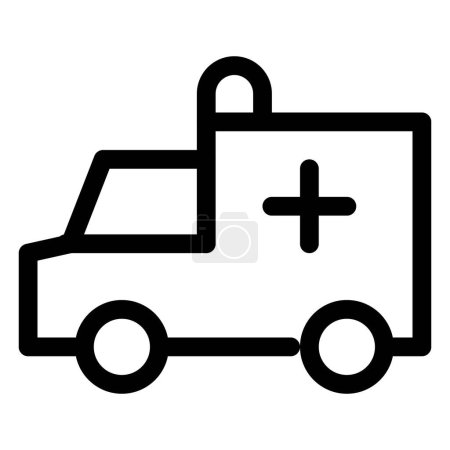 Ilustración de Ambulancia, vehículo con equipo médico de emergencia. - Imagen libre de derechos