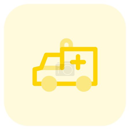 Ilustración de Ambulancia, vehículo con equipo médico de emergencia. - Imagen libre de derechos