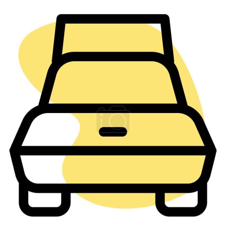 Illustration for Car with roof top luggage carrier. - Royalty Free Image