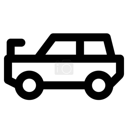 Illustration for Presidential car, luxurious vehicle used by government. - Royalty Free Image