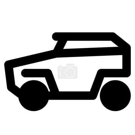 Illustration for Armored mpv or mine protected vehicle. - Royalty Free Image