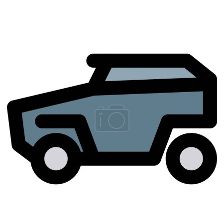Illustration for Armored mpv or mine protected vehicle. - Royalty Free Image