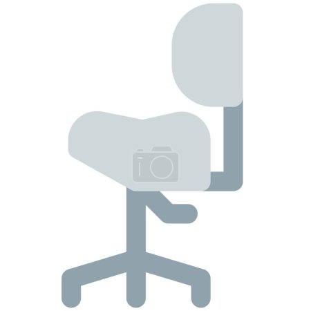 Illustration for Saddle chair beneficial in posture improvement - Royalty Free Image