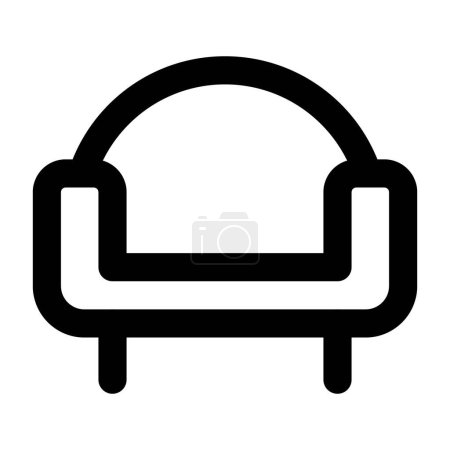 Illustration for A stylish comfy sofa or armchair. - Royalty Free Image