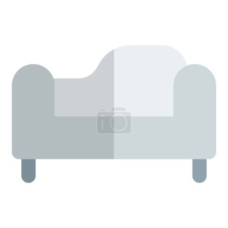Illustration for Chaise lounge couch for home decor. - Royalty Free Image