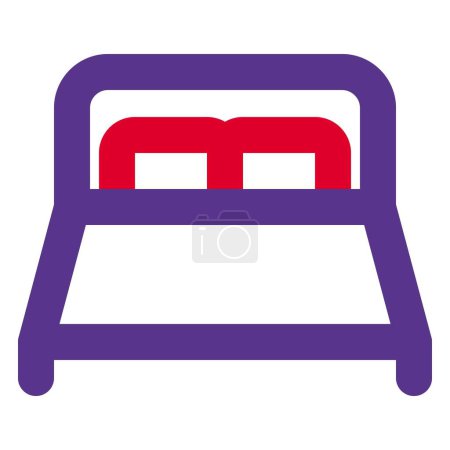 Ilustración de Sleeper sofa cum bed for small rooms - Imagen libre de derechos