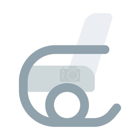 Illustration for Bentwood rocker, comfortable chair for relaxation. - Royalty Free Image