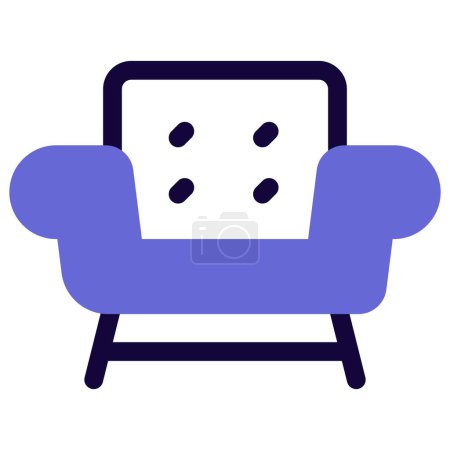 Illustration for Bergere, sofa styled cushioned chair. - Royalty Free Image