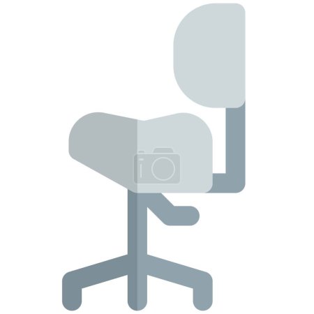 Illustration for Saddle chair beneficial in posture improvement - Royalty Free Image