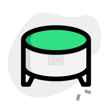 Illustration for Footstool used for supporting the legs. - Royalty Free Image