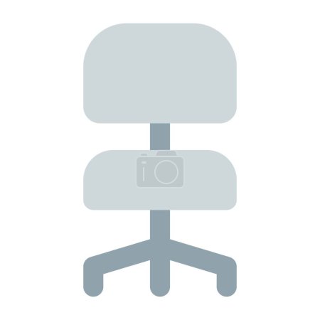 Illustration for Revolving chair that spins through swivel - Royalty Free Image