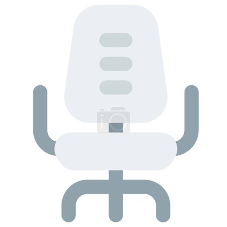 Illustration for Captain chair with a rotatable seat. - Royalty Free Image