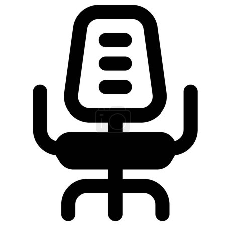 Illustration for Captain chair with a rotatable seat. - Royalty Free Image