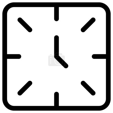 Illustration for Analogue clock, a time management device. - Royalty Free Image