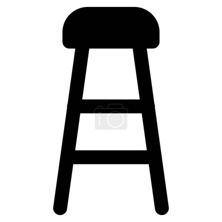 Illustration for Spectator chair or bar stool. - Royalty Free Image