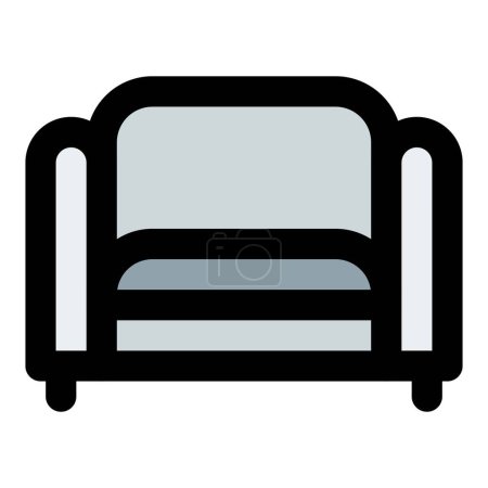 Téléchargez les illustrations : Canapé Chesterfield, meubles rembourrés adaptés aux sièges. - en licence libre de droit