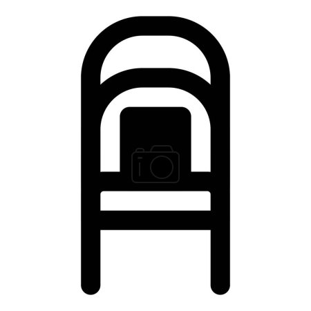 Illustration for Porter chair commonly used for carrying passengers - Royalty Free Image