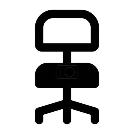 Illustration for Revolving chair commonly used in offices - Royalty Free Image
