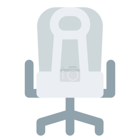 Illustration for Revolving chair with single central leg - Royalty Free Image