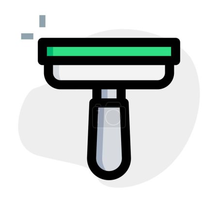 Téléchargez les illustrations : Utilisation de raclette pour nettoyer ou racler. - en licence libre de droit